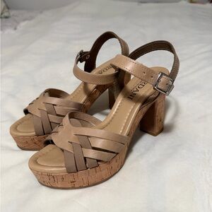 Cordani Tasha Tan Cork Botton Women's Sandals 37/7